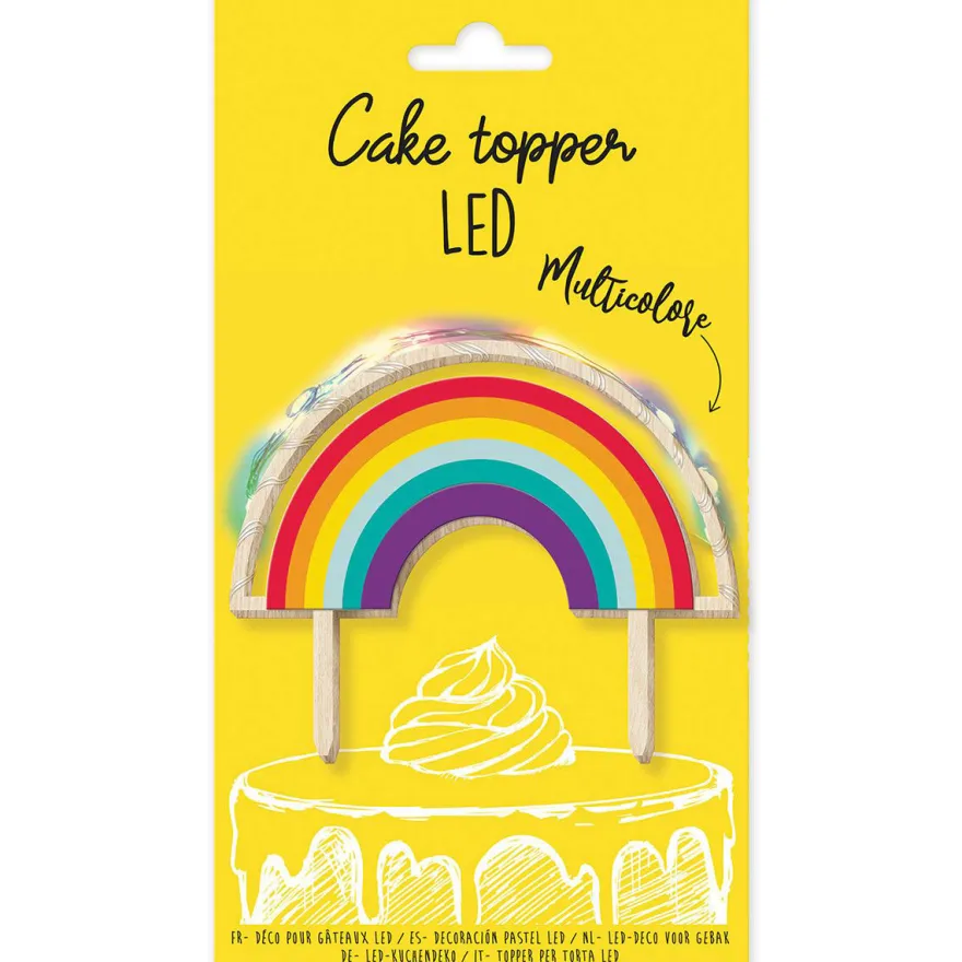 ScrapCooking Cake Topper Led Regenbogen
