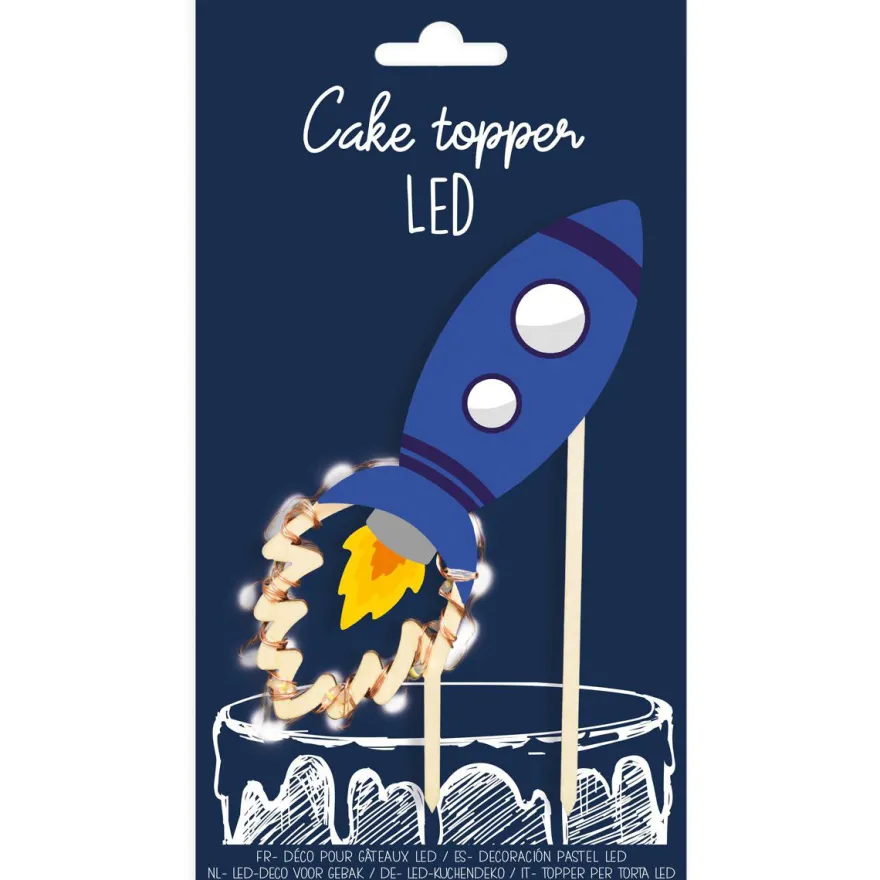 Scrapcooking Cake Topper - LED Rakete