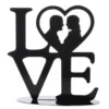 Silhouette aus Metall Love