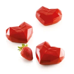 Silikomart Mould Amorini Origami Geometrisches Herz Mini