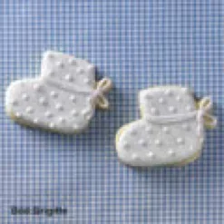 Städter Ausstecher Babyschuh 7 cm Weißblech