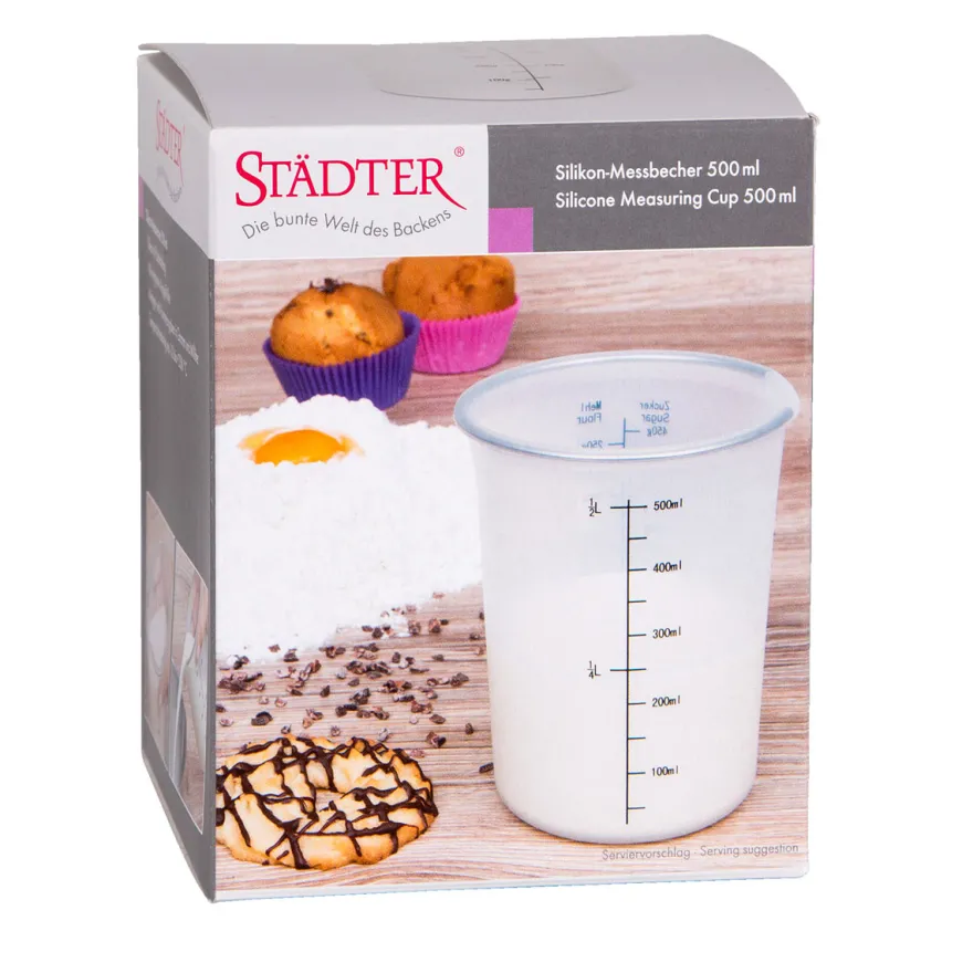 Städter Silikon Messbecher - 500ml