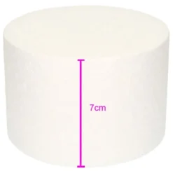 Styropor Dummy rund 7cm hoch -Ø15cm