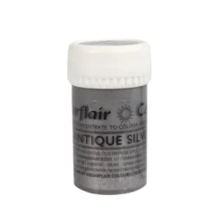 Sugarflair Pasten- Farbe Antique Silver 25g