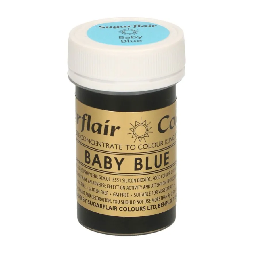 Sugarflair Pastenfarbe Baby Blue 25g