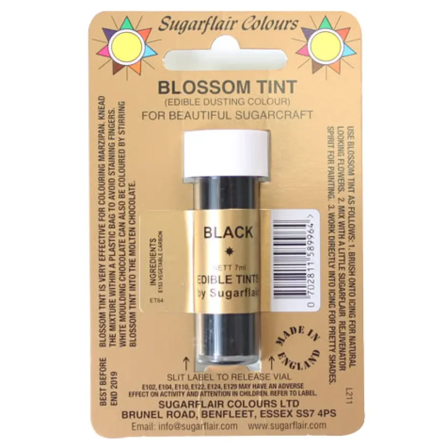 Sugarflair Puder- Black 7ml