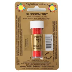 Sugarflair Puder, Poppy Red, 7ml