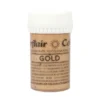 Sugarflair Satin Paste - Pastenfarbe Gold 25g