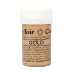 Sugarflair Satin Paste - Pastenfarbe Gold 25g