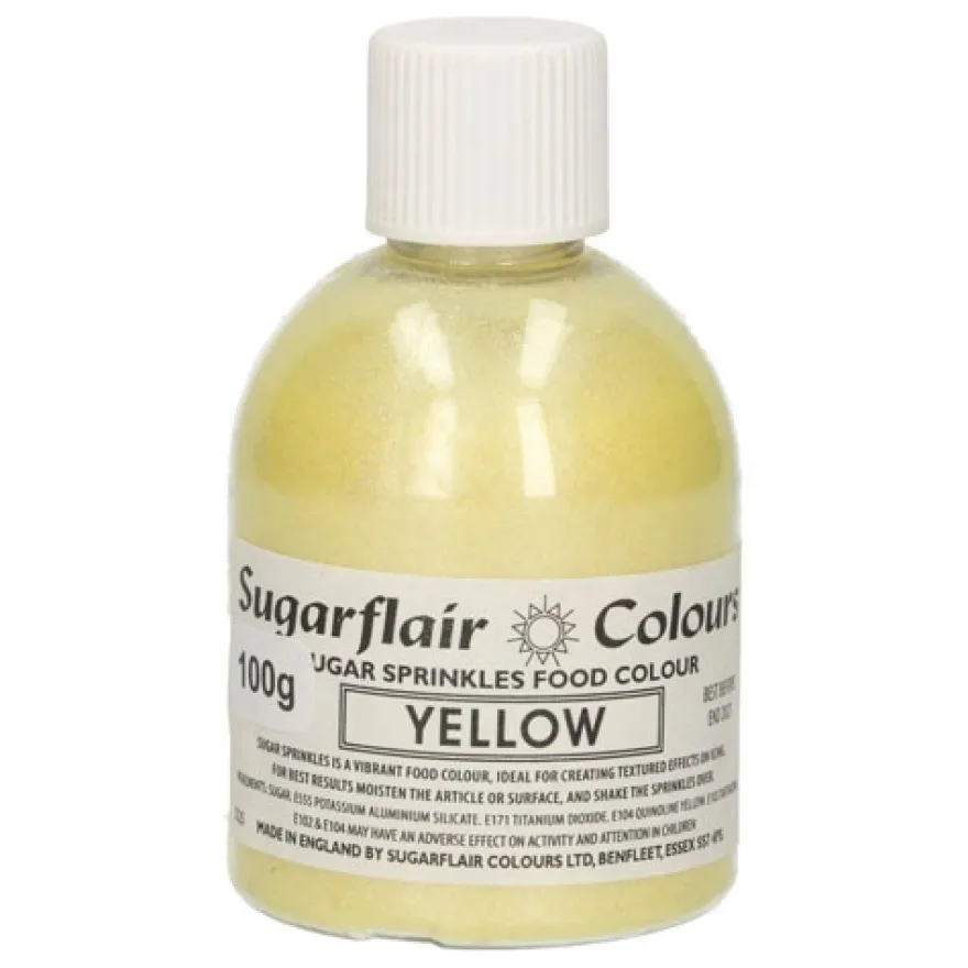 Sugarflair Sugar Sprinkles - Zuckerstreusel Yellow 100g