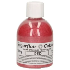 Sugarflair Sugar Sprinkles - Zuckerstreusel Red 100g