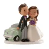 Tortenfigur Hochzeit - Brautpaar mit Auto
