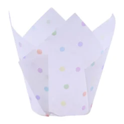 Tulpen Backförmchen Konfetti - Polka Dots 24 Stück