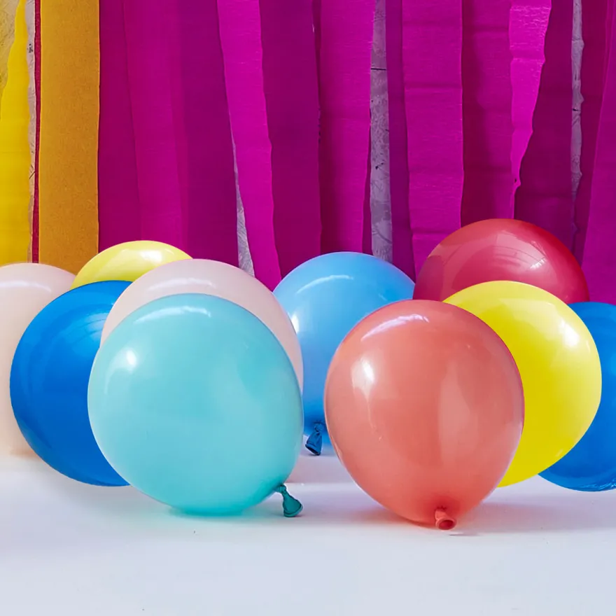 Umweltfreundliche Luftballons - 40 Stück Bunt