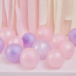 Umweltfreundliche Luftballons - 40 Stück Pink Purple