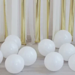 Umweltfreundliche Luftballons - 40 Stück Weiß