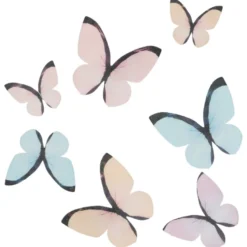 Wilton Esspapier Schmetterlinge Pastell 8 Stück