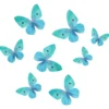 Wilton Esspapier Schmetterlinge Ombre Blau 8 Stück