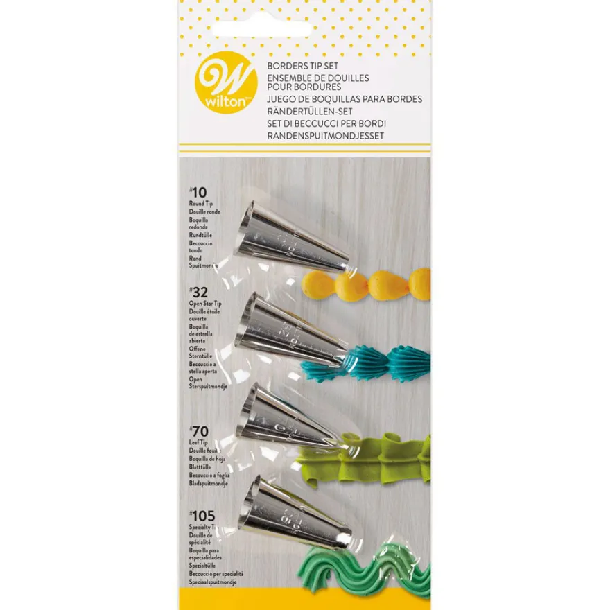 Wilton Randdekorations-Tüllen-Set Nr. 10, 32, 70, 105