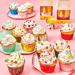 Wilton stabile Muffinförmchen Silber 50 Stück