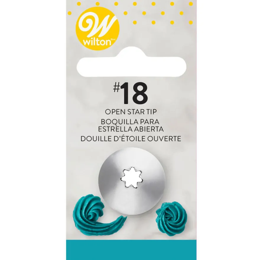 Wilton Sterntülle - Decorating Tip #18 open Star