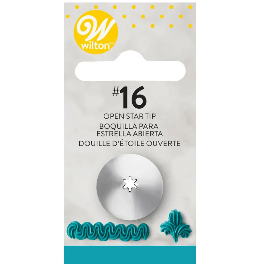 Wilton Sterntülle - Decorating Tip #16 open Star