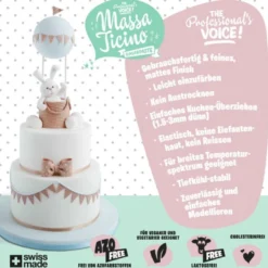 2 x 1 Kg Massa Ticino Tropic Rollfondant – Bride White