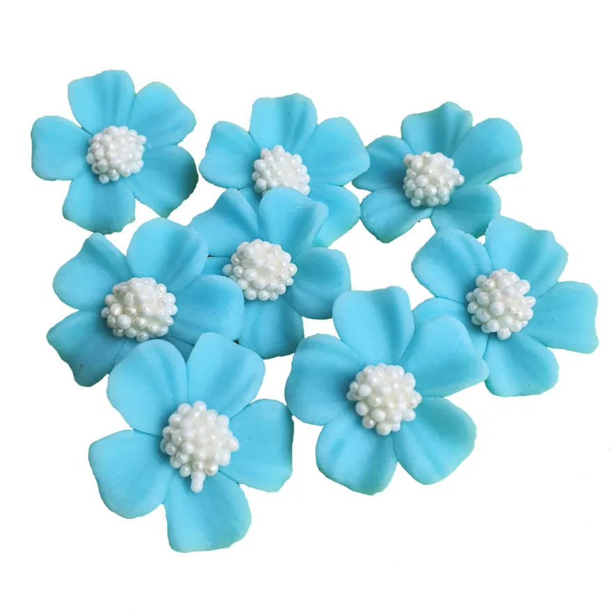 Zuckerblumen Vergissmeinnicht 8 Stück - Hellblau